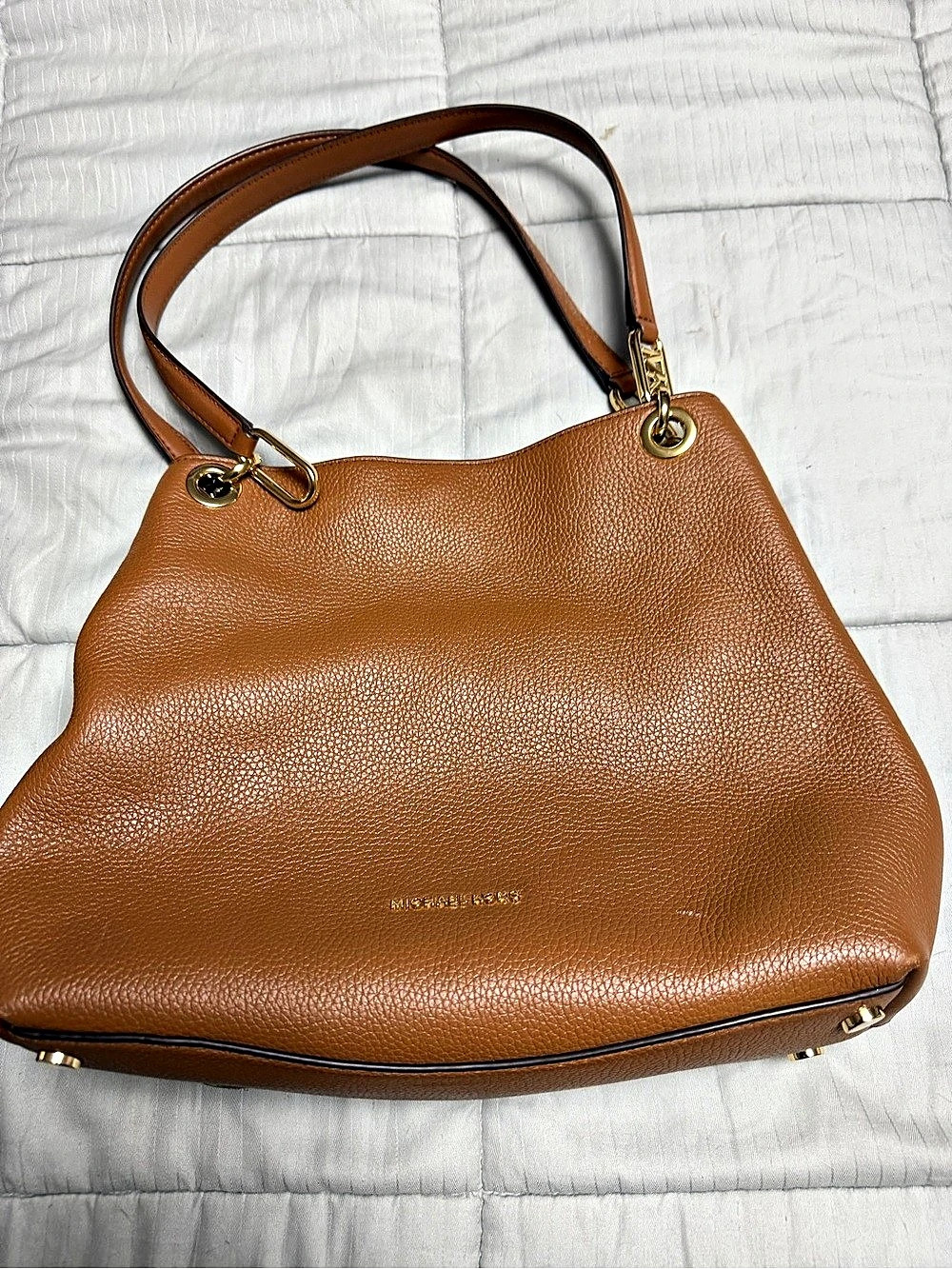 Michael Kors Brown Leather-Look Shoulder Bag